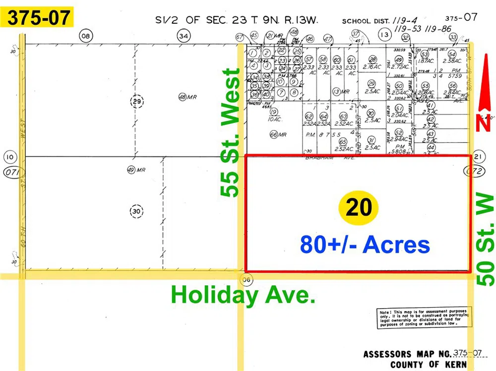 50 W to 55 Street West On Holiday Avenue Rosamond, CA 93560