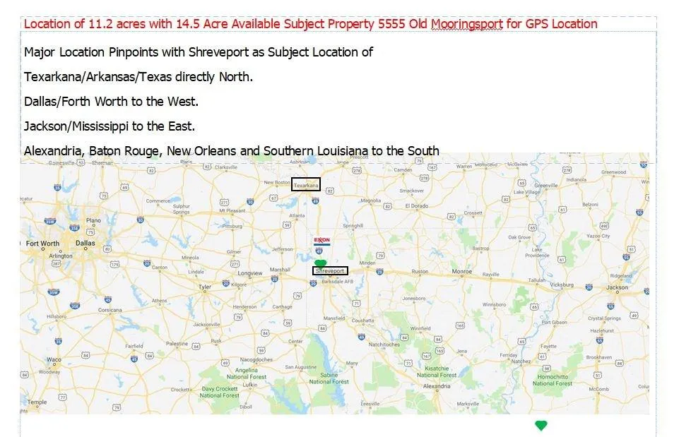 5555 Old Mooringsport Road Shreveport, LA 71107