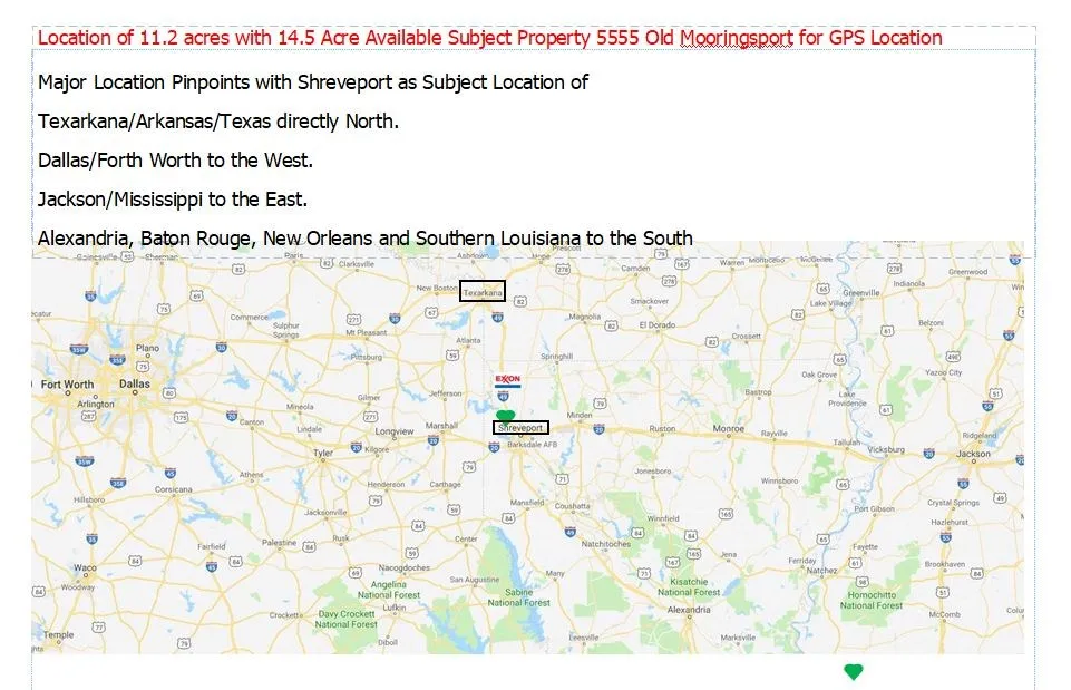 5555 Old Mooringsport Road Shreveport, LA 71107
