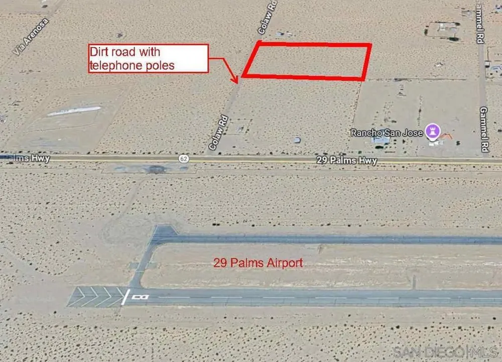 Colaw Rd. Twentynine Palms, CA 92277