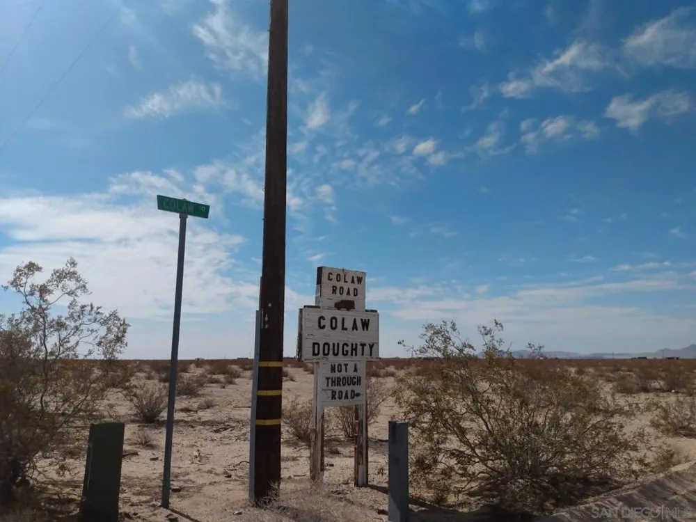 Colaw Rd. Twentynine Palms, CA 92277