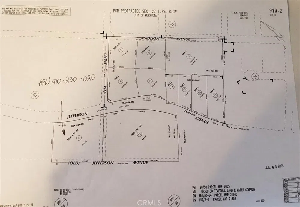 JEFFERSON AVENUE Murrieta, CA 92562