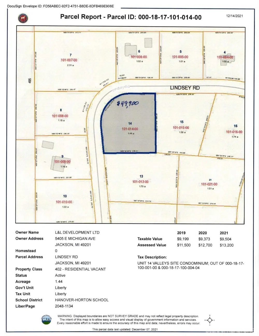 Lindsey Unit 14 Road Jackson, MI 49201