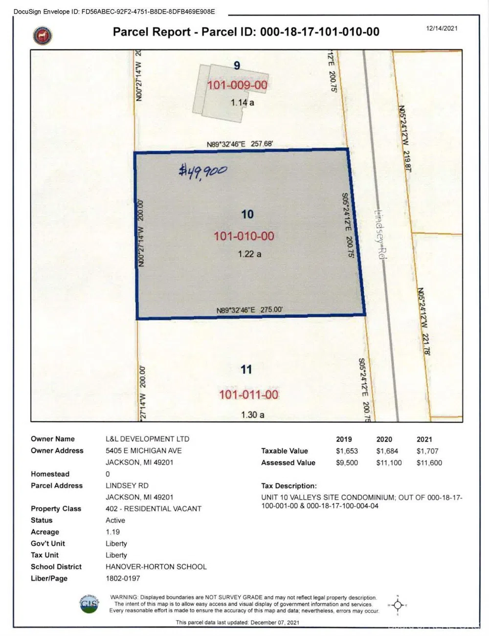 Lindsey Unit 10 Road Jackson, MI 49201