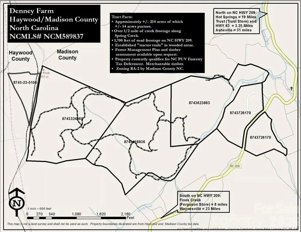 00 NC 209 Highway Spring Creek, NC 28743