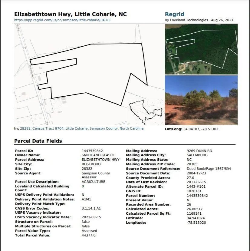 0 Elizabethtown Highway Roseboro, NC 28382