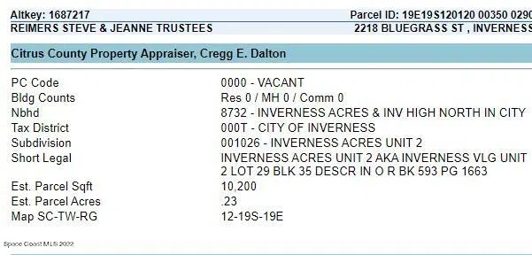2218 Bluegrass Street Inverness, FL 