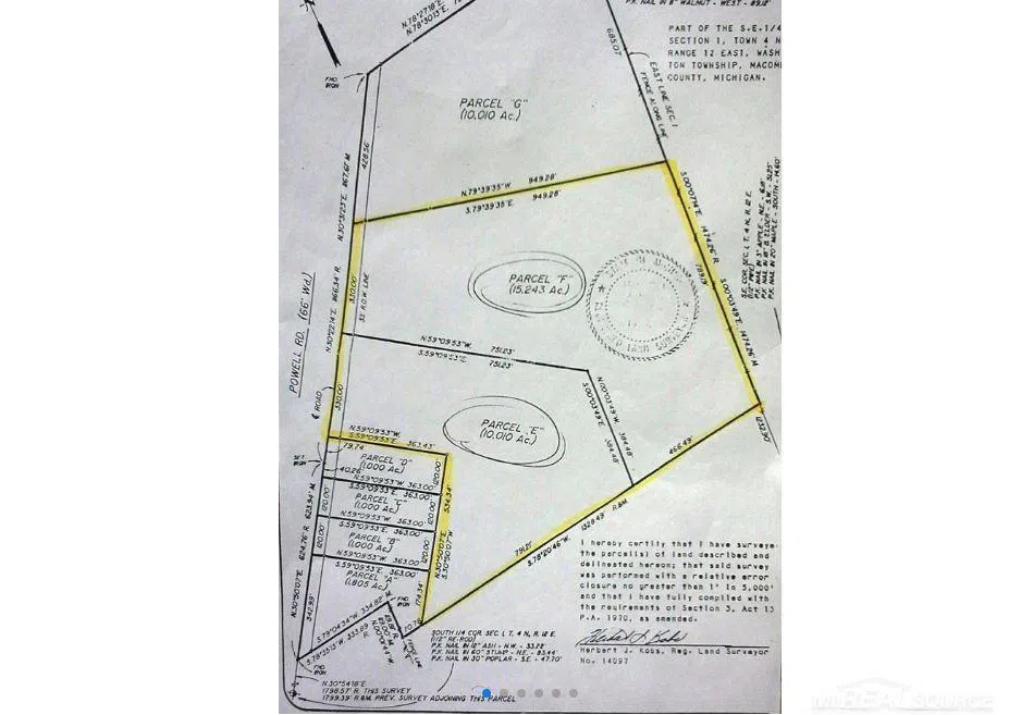 67800 POWELL ROAD Washington Township, MI 48095