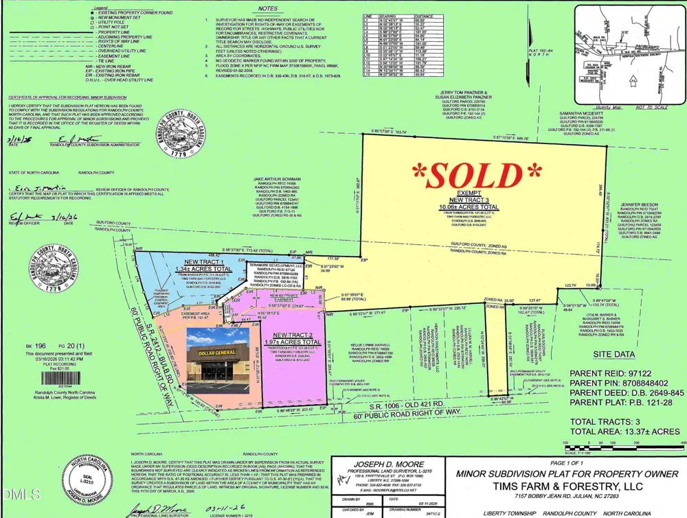 Tbd Old 421 Road Liberty, NC 27298
