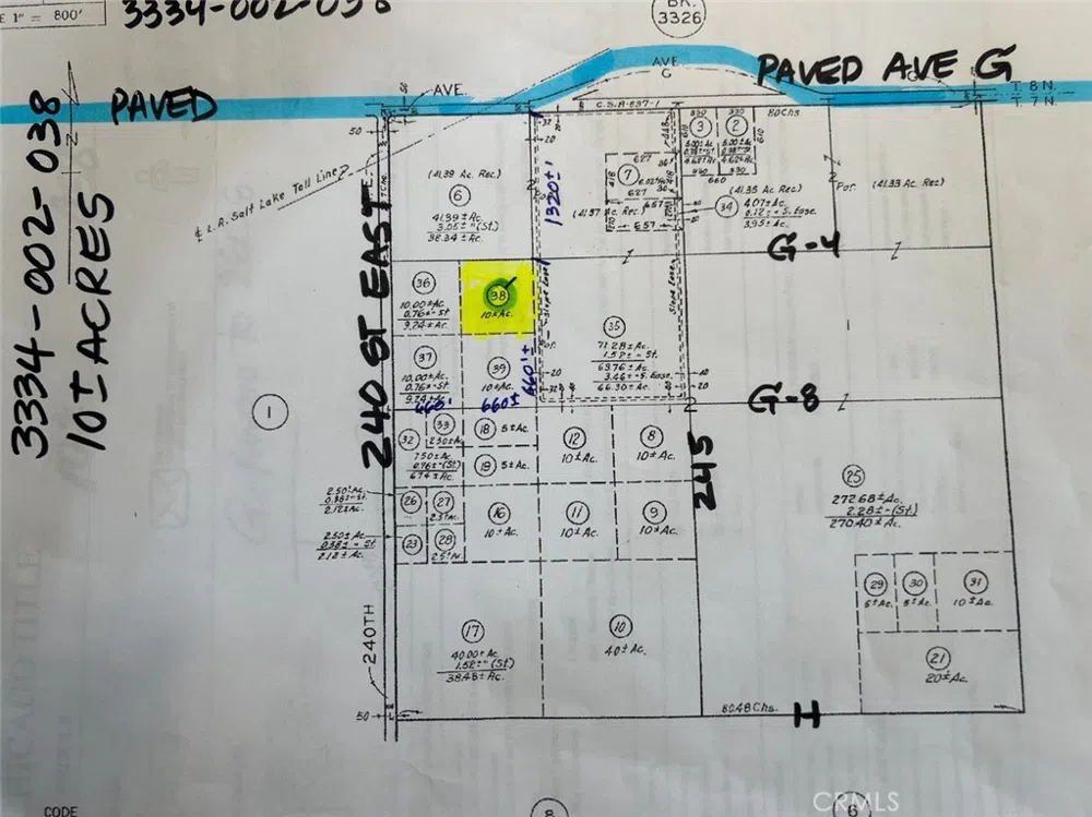 243 G-4 Unincorporated, CA 93535