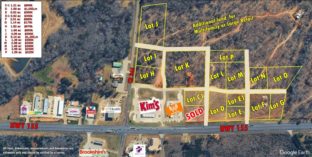 20175 S Hwy 155 LOT F Flint, TX 75762