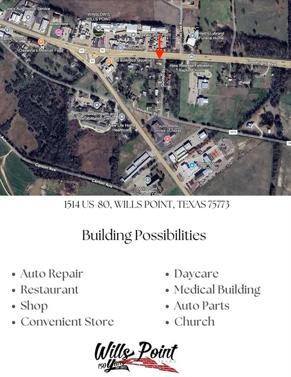 1514 E US-80 Wills Point, TX 75773
