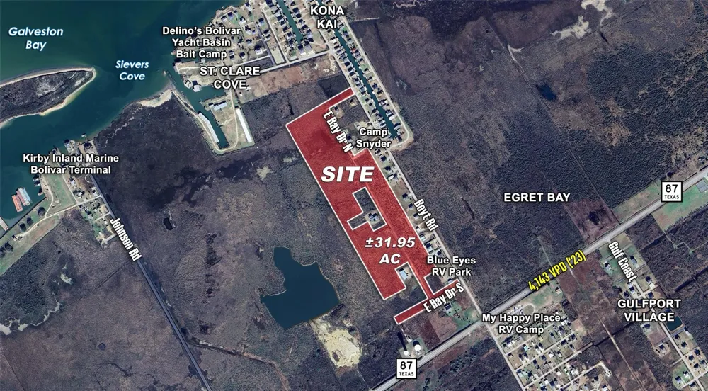 1133 E Bay Drive Port Bolivar, TX 77650