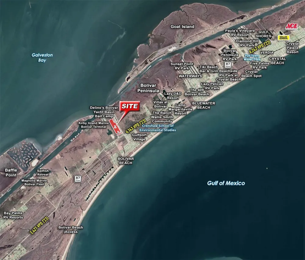 1133 E Bay Drive Port Bolivar, TX 77650
