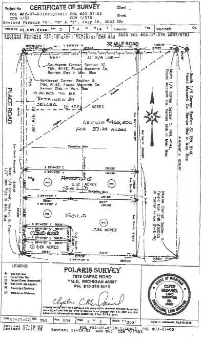 32 Mile Lenox Township, MI 48050