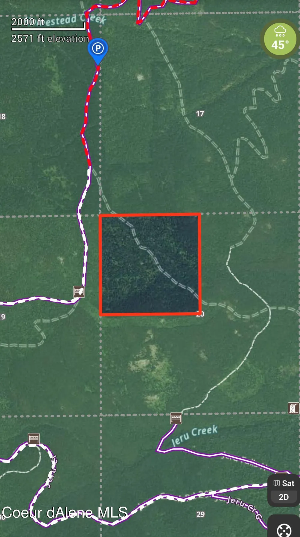 NKA 160 acres Jeru Creek Rd 293 Sandpoint, ID 83864