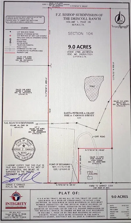 FM 3354 /Cr-12 Bishop, TX 78343