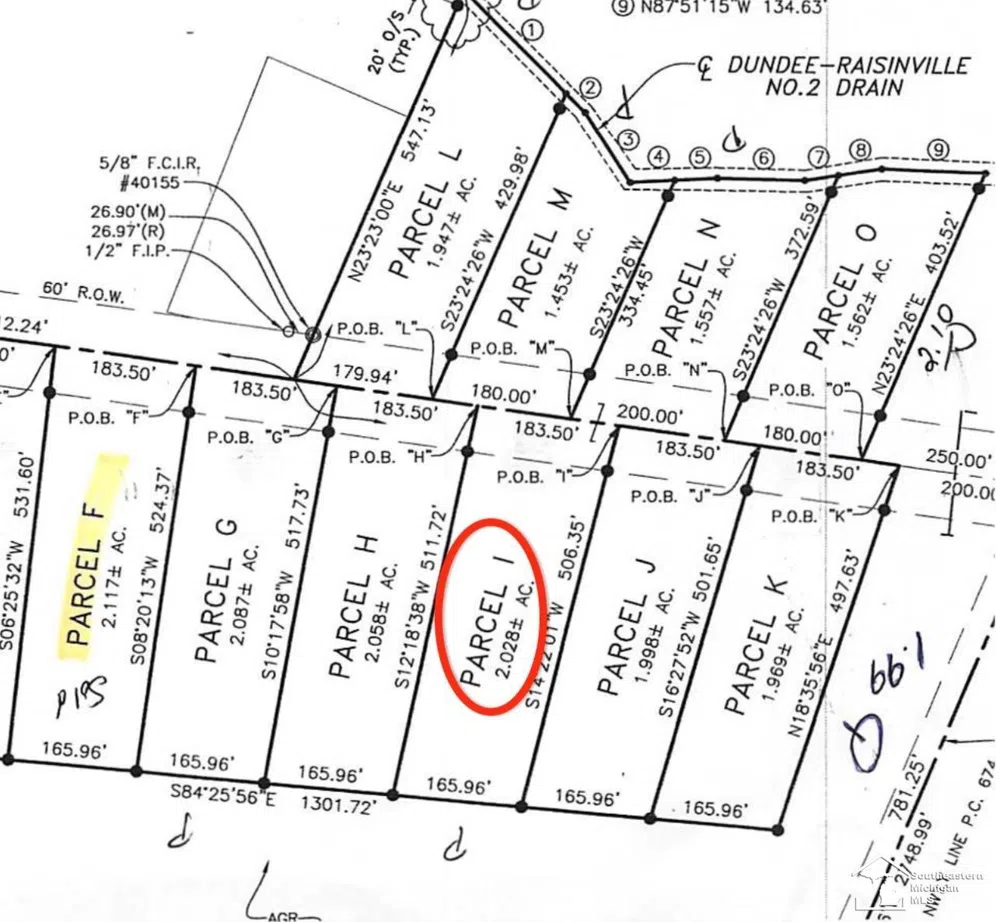 11135 S CUSTER (LOT H) ROAD Raisinville Township, MI 48161