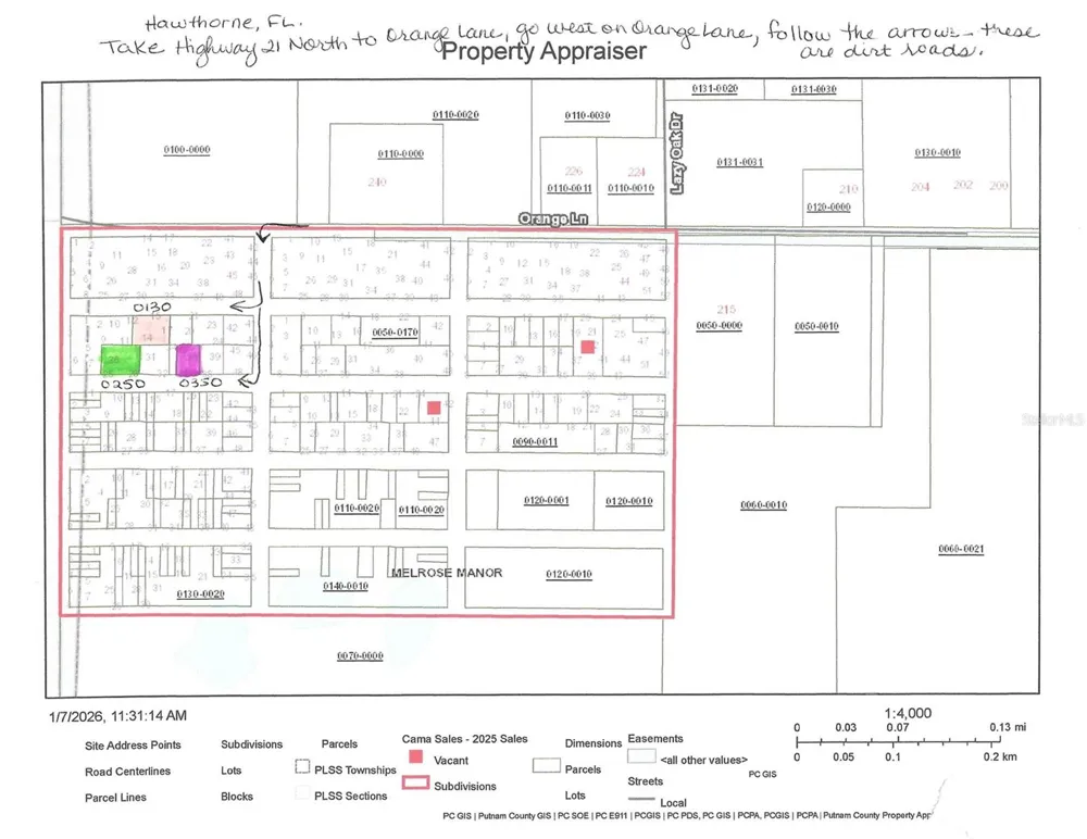Lots 13-17 UNASSIGNED Hawthorne, FL 32640