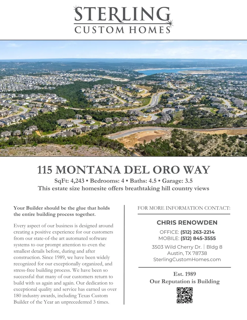 115 Montana Del Oro Way Lakeway, TX 78738
