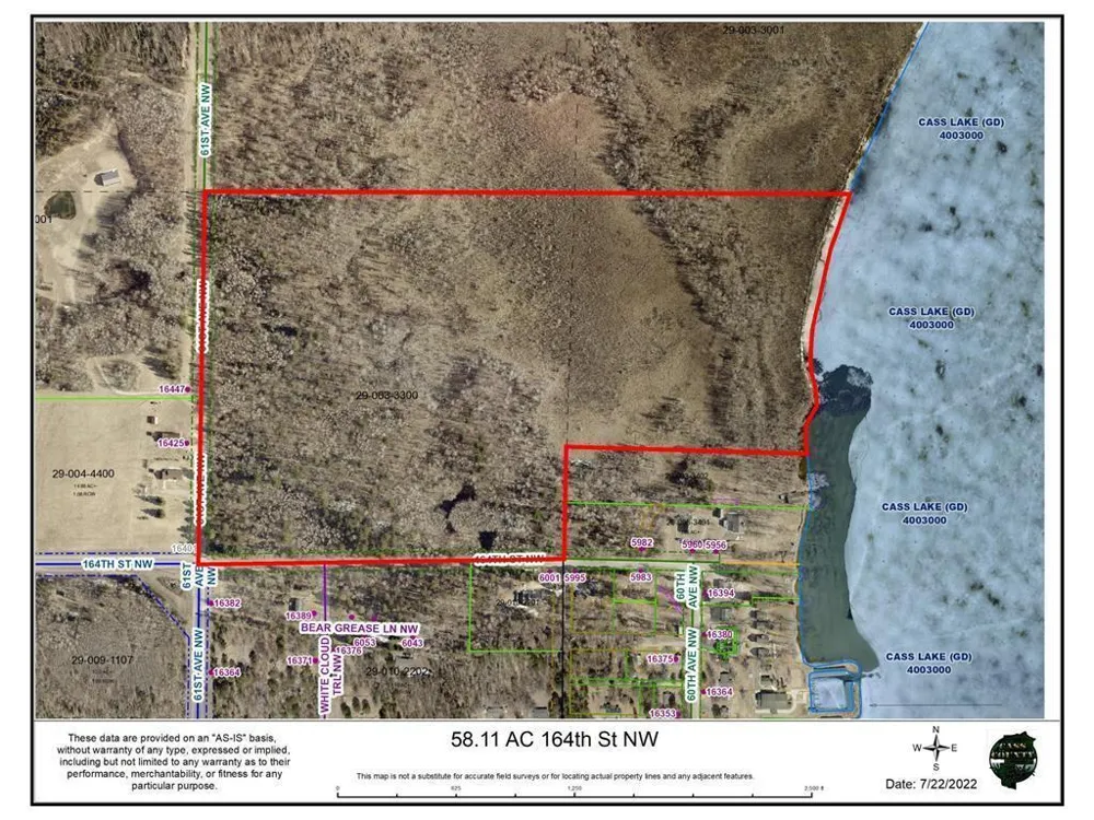 58.11 AC 164th Street NW Cass Lake, MN 56633