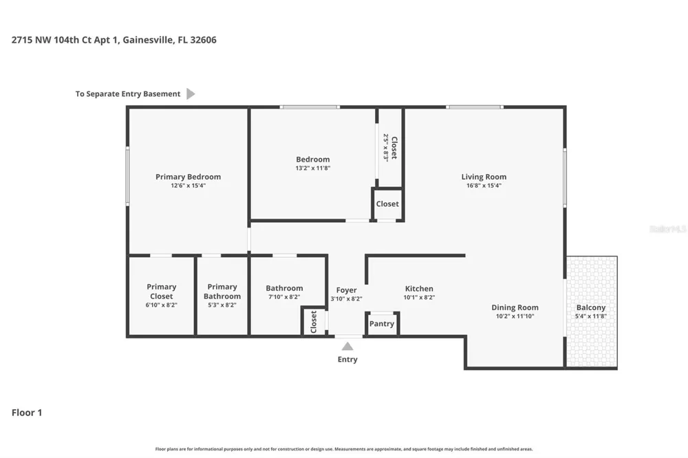 2715 NW 104TH COURT #1 Gainesville, FL 32606