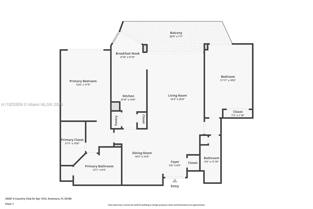 20281 E Country Club Dr #1412 Aventura, FL 33180