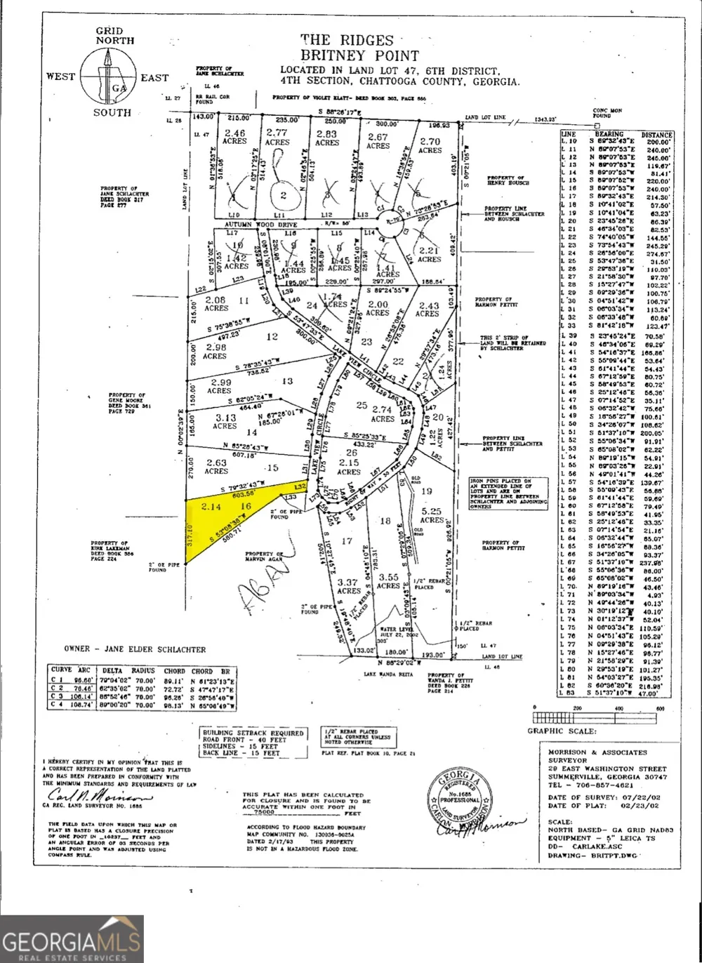 0 Lake View CIR Summerville, GA 30747