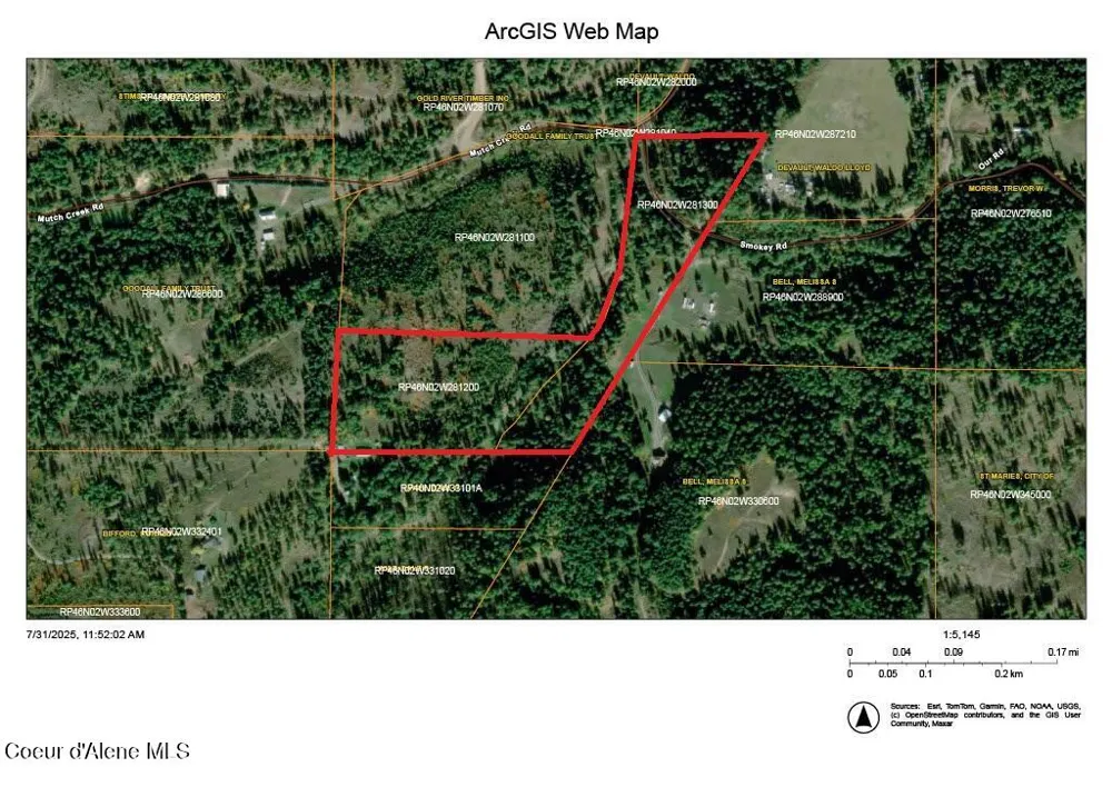 NKA Mutch Creek Road St. Maries, ID 83861