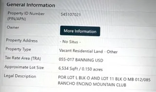 Lower Banning, CA 92220