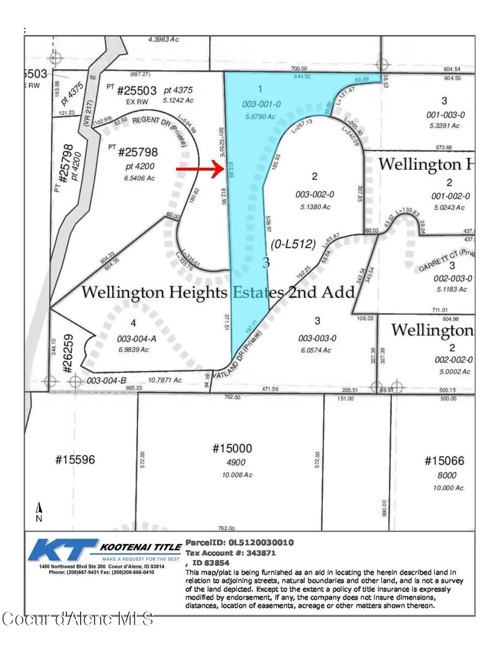 NKA Lot 1 Blk 3 Regent Drive Post Falls, ID 83854