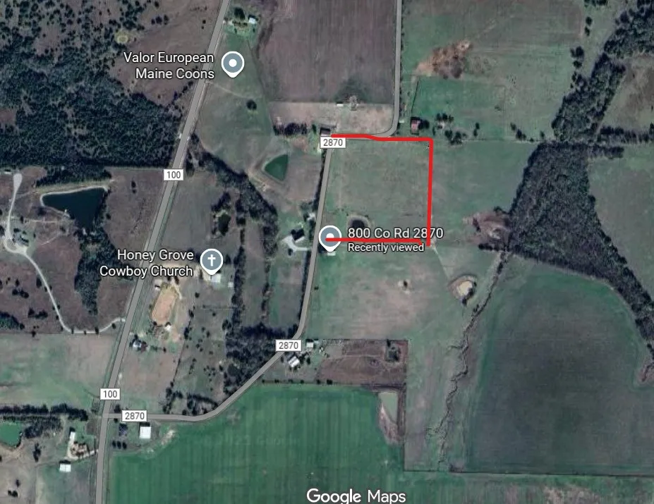 800 County Road 2870 Honey Grove, TX 75446