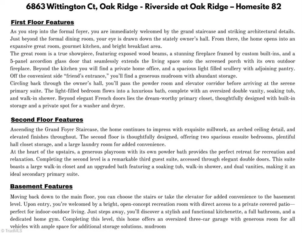 6863 Wittington Court Oak Ridge, NC 27310