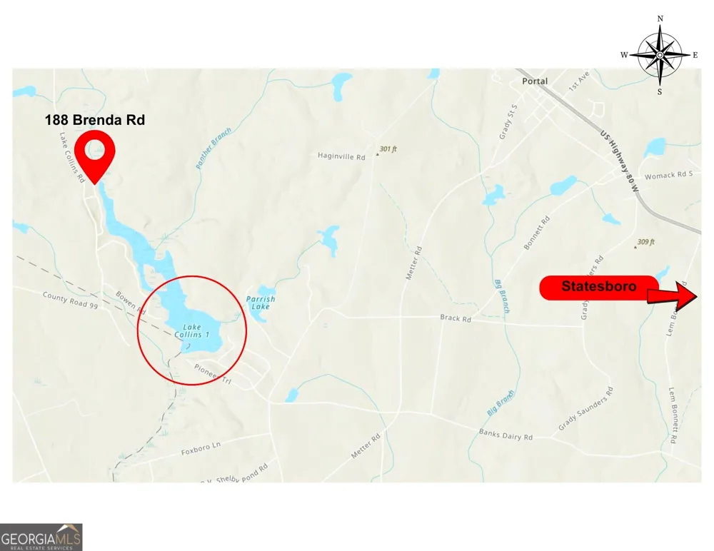 188 Brenda RD Portal, GA 30450