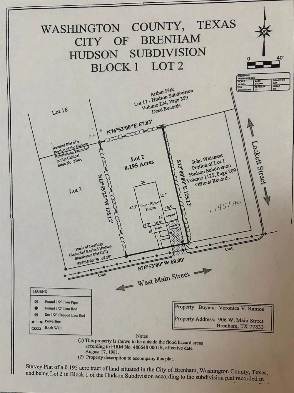 Lockett Street Brenham, TX 77833