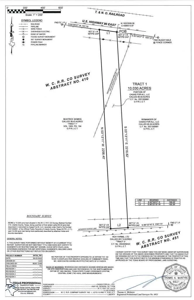 15208 Us Hwy 90  Tract 1 Devers, TX 77538