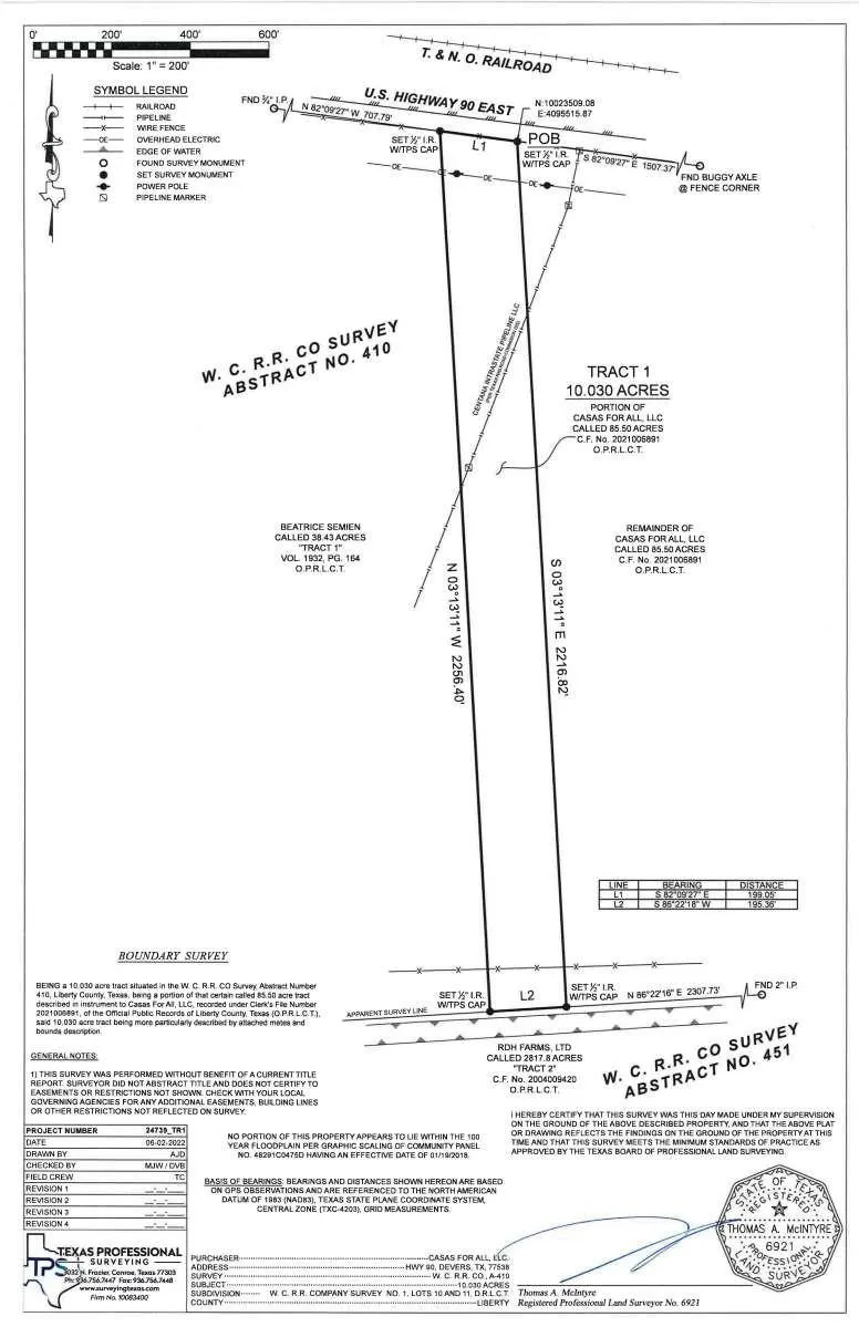 15208 Us Hwy 90  Tract 1 Devers, TX 77538