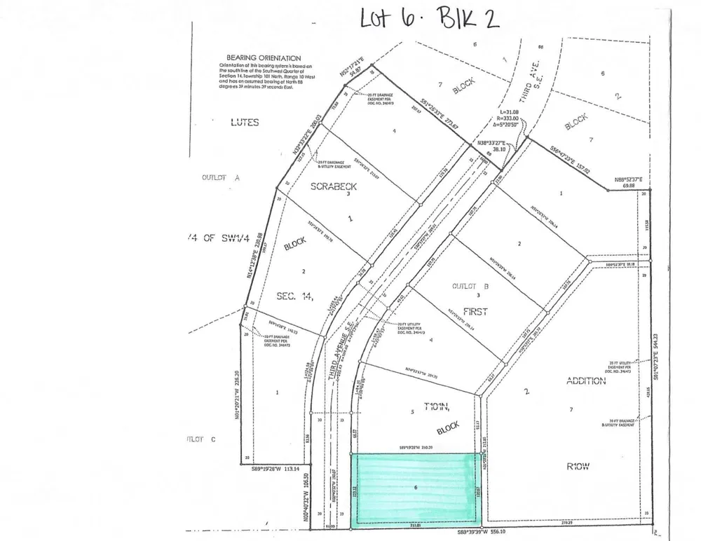 TBD ( Lot 6, Blk 2) 3rd Avenue SE Harmony, MN 55939