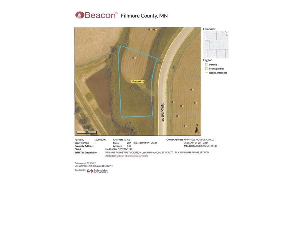 TBD ( Lot 1, Blk 1) 3rd Avenue SE Harmony, MN 55939