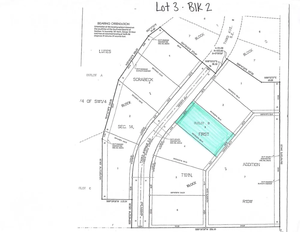 TBD ( Lot 3, Blk 2) 3rd Avenue SE Harmony, MN 55922