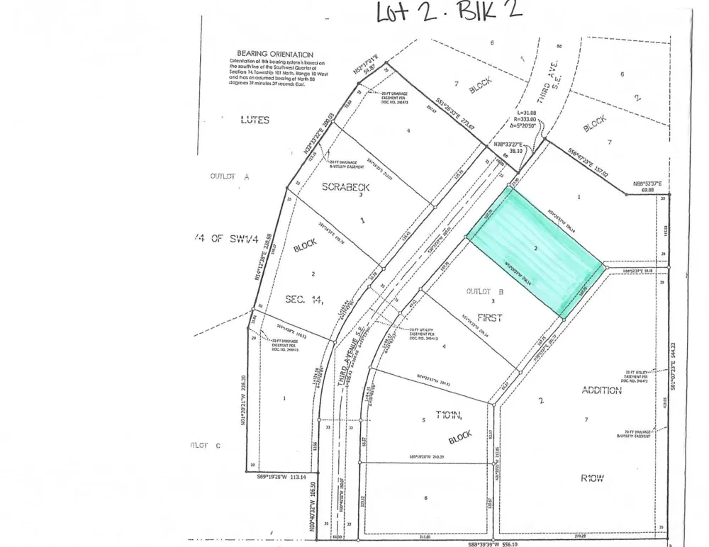 TBD ( Lot 2, Blk 2) 3rd Avenue SE Harmony, MN 55939