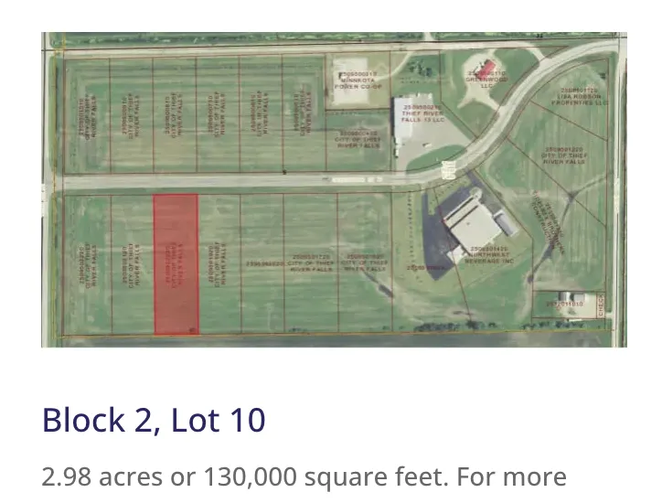 Lot 10, Block 2 Greenwood Street W Thief River Falls, MN 56701