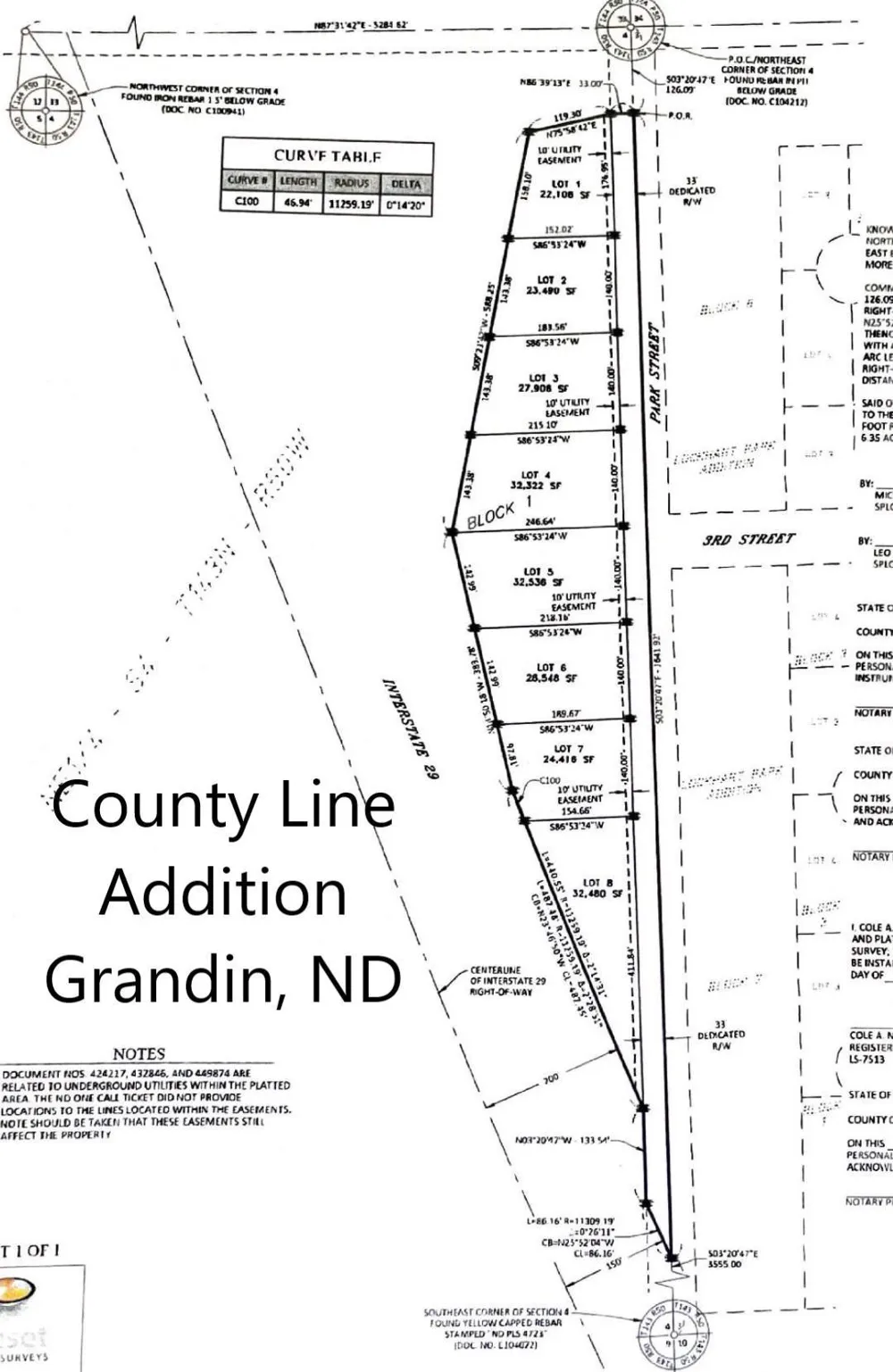 Lot 8 County Line Addition Grandin, ND 58038