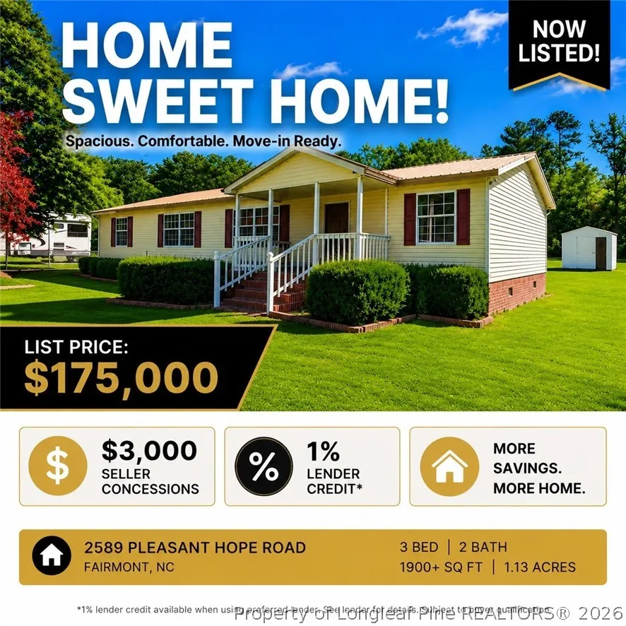 2589 Pleasant Hope Road Fairmont, NC 28340