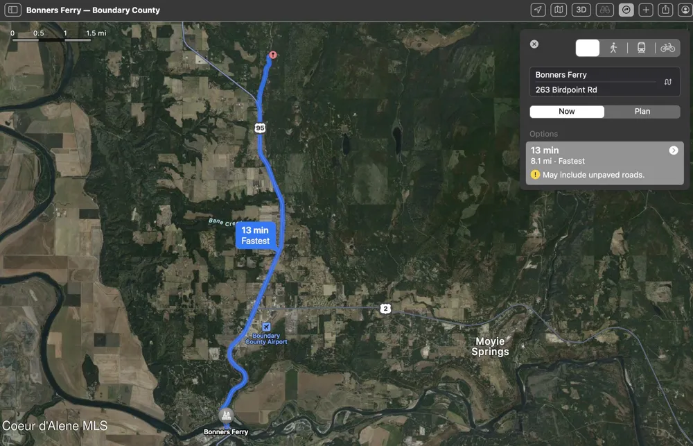NKA Birdpoint Road Bonners Ferry, ID 83805