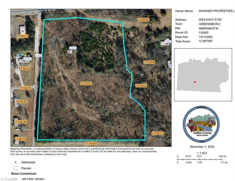 00000 Hoots Road Yadkinville, NC 27055