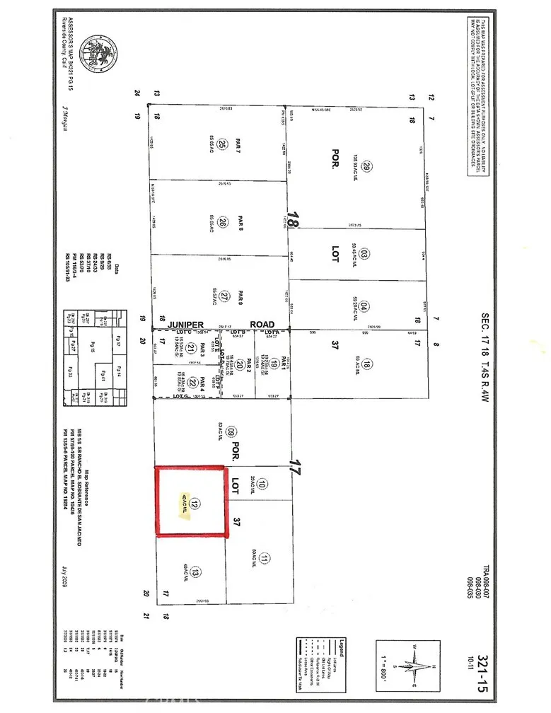 No Address Unincorporated, CA 92570