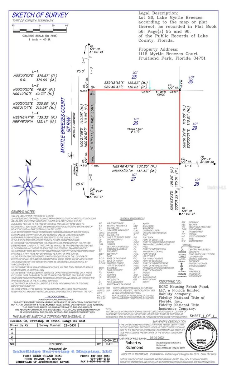 1115 MYRTLE BREEZES COURT Fruitland Park, FL 34731