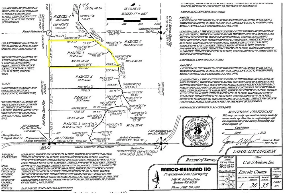 35390 Prairie Lane #Lot 5 Creston, WA 99117