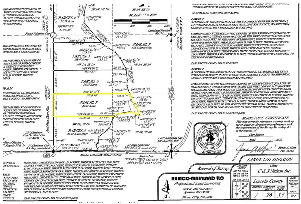 35350 Prairie Lane #Lot 7 Creston, WA 99112
